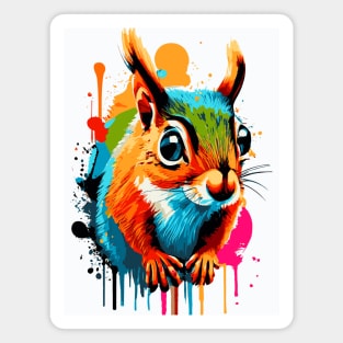 Squirrel Cute - Squirrel Colourful - Rodent Magnet